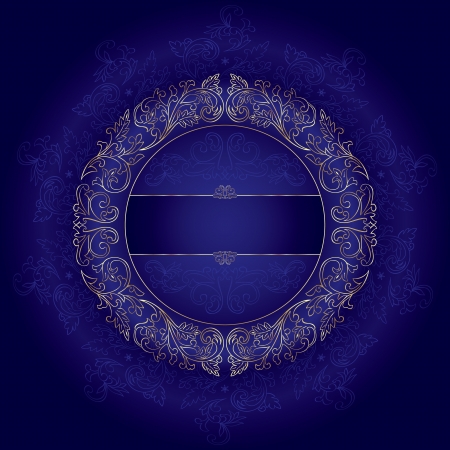 Violet gold floral vintage seamless pattern. のイラスト素材