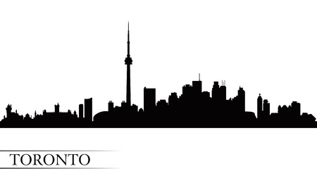 Toronto city skyline silhouette background, vector illustration
のイラスト素材