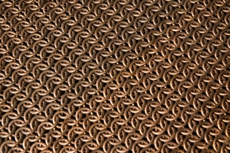Background: copper chainmailの写真素材