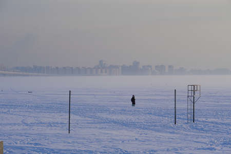 cold winter dayの写真素材