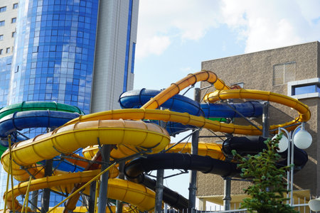 water attraction at the hotelのeditorial素材