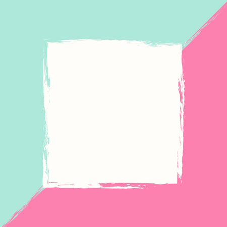Hand darwn pastel pink mint creative card, art print, grunge texture, for background, banner, poster, flyerのイラスト素材