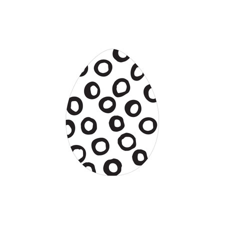 Hand drawn ink eggs for Easter greeting card, vintage design, vector isolated.のイラスト素材