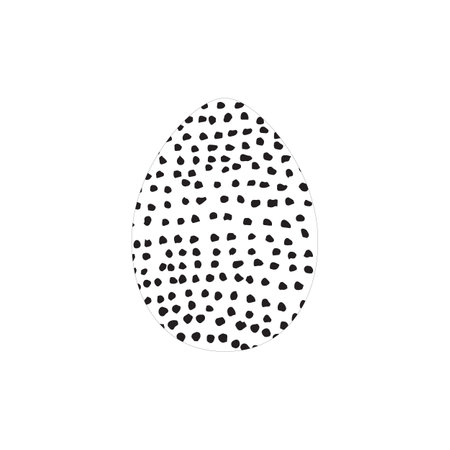 Hand drawn ink eggs for Easter greeting card, vintage design, vector isolated.のイラスト素材