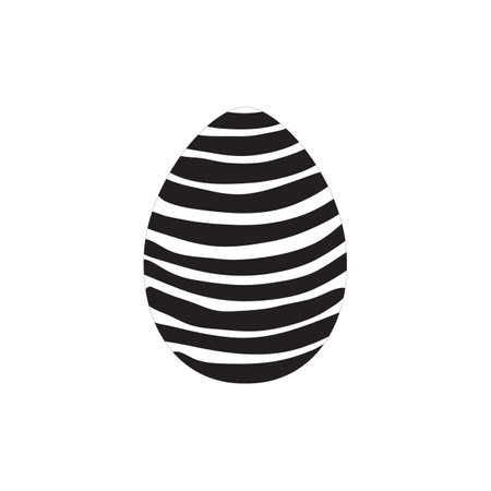 Hand drawn ink eggs for Easter greeting card, vintage design, vector isolated.のイラスト素材