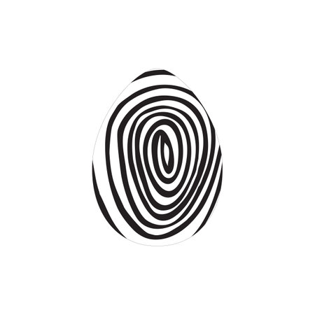 Hand drawn ink eggs for Easter greeting card, vintage design, vector isolated.のイラスト素材