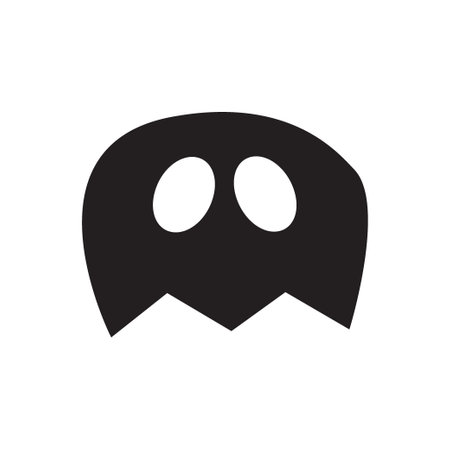 Halloween overlay and label with textured ghost. vector background.のイラスト素材