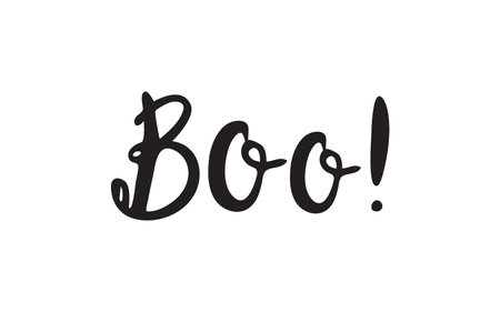 Modern Calligraphy Halloween, hand drawn lettering typographic. Vector isolated. Use halloween cards, covers, tags, icons and moreのイラスト素材