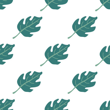 Seamless pattern with leaves, monstera pattern, floral backgroundのイラスト素材