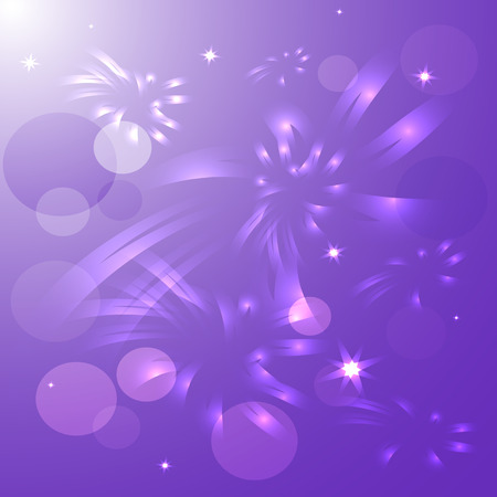 bright vector abstraction on a lilac background.のイラスト素材