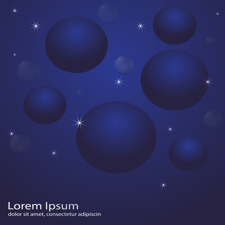 Night sky presentation templateのイラスト素材