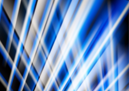 Abstract colored glowing lines on a dark background, light effects. Vector illustration.のイラスト素材