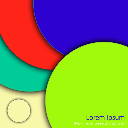 Minimalist color design. Rainbow shades palette on a light background. Vector colorful lines, waves, paper color. Template for books, cards, banners, posters.のイラスト素材