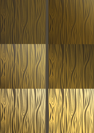 Set of vector wooden textures. Light and dark wood texture. Vector illustration.のイラスト素材