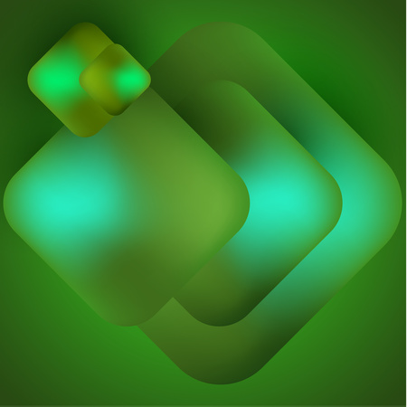 Geometric shapes rhombus. Volume, bright colors, mesh. Abstract background for your design. Vector illustration.のイラスト素材