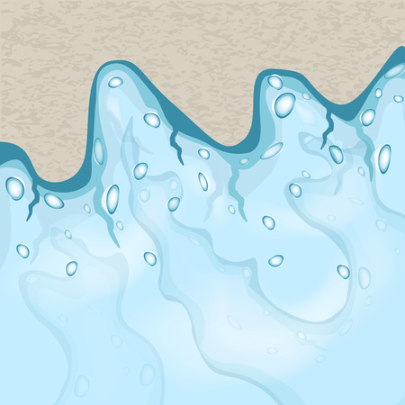 Abstraction. Water, sand, bubbles. Vector graphicsのイラスト素材