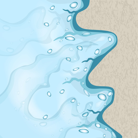 Abstraction. Water, sand, bubbles. Vector graphicsのイラスト素材