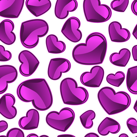 Seamless pattern. Bright heart for your design. Vector illustration.のイラスト素材