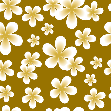 Elegant seamless pattern with hand drawn decorative flowers, design elements. Floral pattern for wedding invitations, cards, wallpaper, scrapbooking, printing, gift wrapping, manufacturing.のイラスト素材