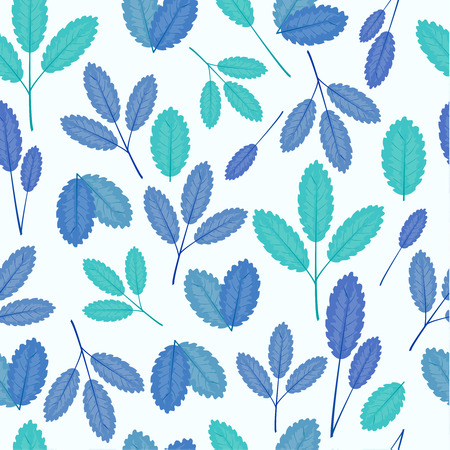 Seamless floral pattern with leaves for wallpaper, greeting cards, gift box, textile print. Vector graphicsのイラスト素材