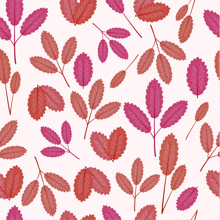 Seamless floral pattern with leaves for wallpaper, greeting cards, gift box, textile print. Vector graphicsのイラスト素材