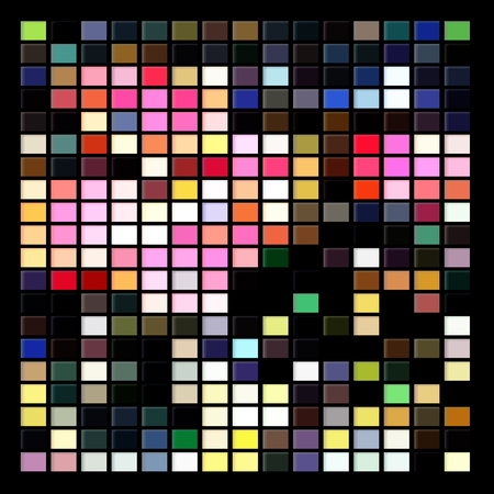 Vector illustration of abstract multicolored geometric decorative background from isolated small rectangles. Bright colorful mosaic for your design. - Vector graphicsのイラスト素材