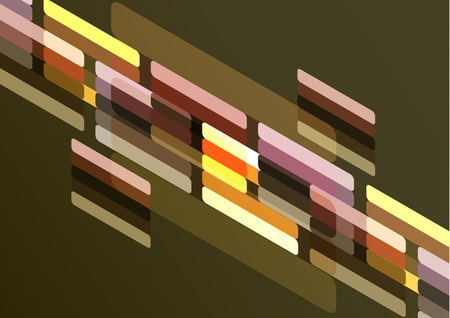 Bright modern isometric abstract composition of rectangles and stripes. Perfect background for your design projects. Vector graphics.のイラスト素材