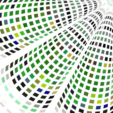 Colored background in the form of rays and angles of bright mosaic squares. Design for banner, poster, flyer - Vector Graphicsのイラスト素材