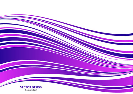 Abstract background of wavy lines. Bright saturated colors on a white background. Design element for banner, flyer, brochure, business card. Vector illustrationのイラスト素材
