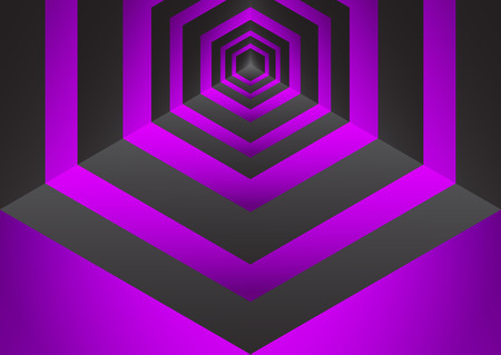 Abstract background isometric shape of hexagons and cubes. Design element for business / web design / print / presentation. Vector illustrationのイラスト素材