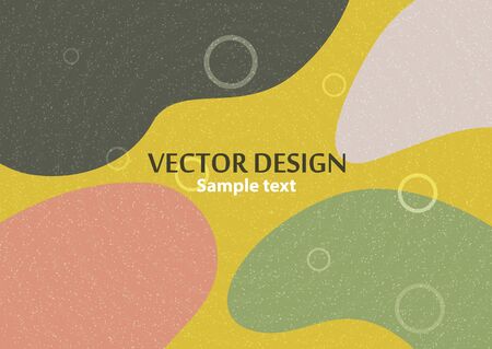 Creative abstract concept, colored shapes. Futuristic poster design with place for text or message. Colorful geometric background for use as web design, banners, posters, advertising. Vector illustrationのイラスト素材