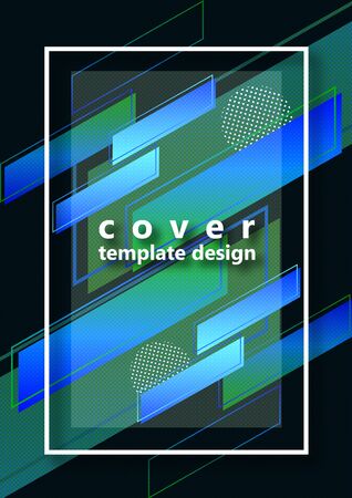 Abstract colorful geometric composition background of bright diagonal stripes and lines, frame for text. Dynamic, stylish design. Template for banners, flyers, posters, brochures. Vector illustrationのイラスト素材