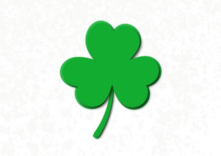 Shamrock clover leaf icon. Creative design element for St. Patrick's Day. Vector illustrationのイラスト素材