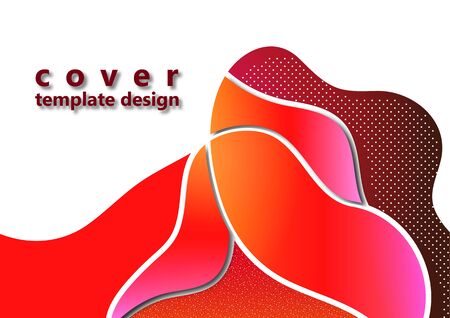 Modern geometric wave pattern background, dynamic fluid shapes, abstract color gradient. Background pattern mosaic texture. Cover design, poster, flyer, book design. Vector illustration.のイラスト素材