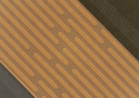 Abstract oblique geometric shapes. Beige, brown, gray colors, small particles. Universal template...