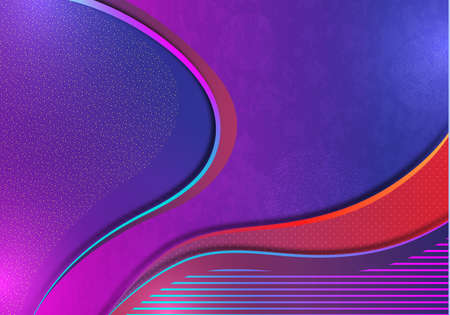 Colorful abstract wave geometric background. Gradient trend. Composition of liquid forms. Template...