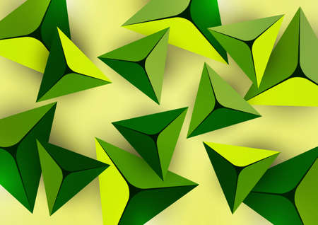 Abstract colorful background with geometric elements. Pyramids, triangles. Minimal cover design. Template for your corporate design. Vector illustrationのイラスト素材