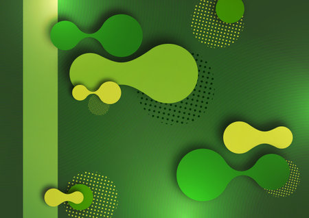 Organic design liquid colored abstract geometric shapes. Elements for a minimal banner, social posting. Vector illustrationのイラスト素材