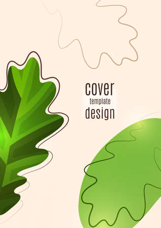 Flying leaves of nature. Vector abstract backgroundのイラスト素材