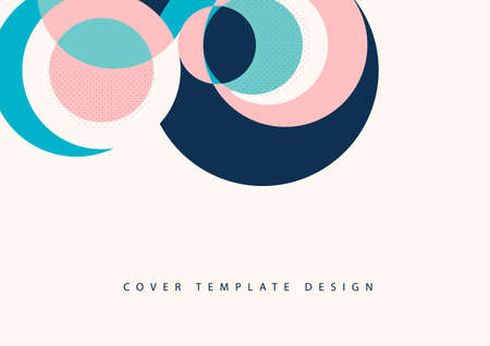 Abstract background with colorful paper cut shapes. Corporate design. Template for a poster, banner, business card, postcard. Vector illustrationのイラスト素材