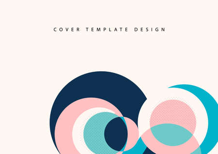 Abstract background with colorful paper cut shapes. Corporate design. Template for a poster, banner, business card, postcard. Vector illustrationのイラスト素材