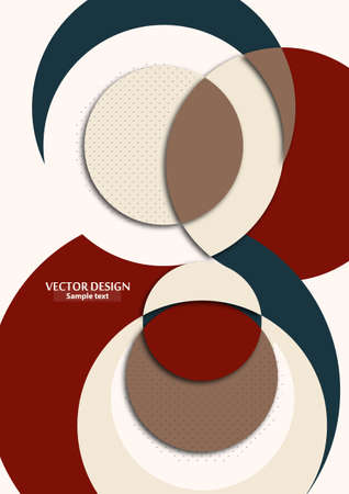 Abstract background with colorful paper cut shapes. Corporate design. Template for a poster, banner, business card, postcard. Vector illustrationのイラスト素材