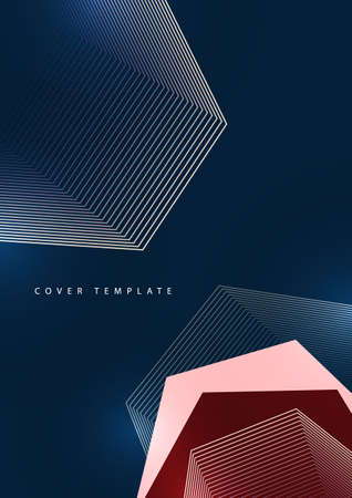 Trendy abstract background. Composition of geometric shapes and lines. Vector illustrationのイラスト素材