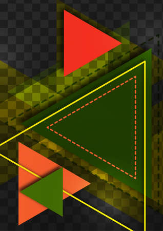 Abstract geometric background. Modern overlapping triangles. Template for business presentations,...