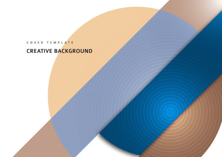 Bright colorful cut parts of a circle. Modern abstract background. Design layout for business presentations, flyers, posters and invitations. Vector illustration.のイラスト素材