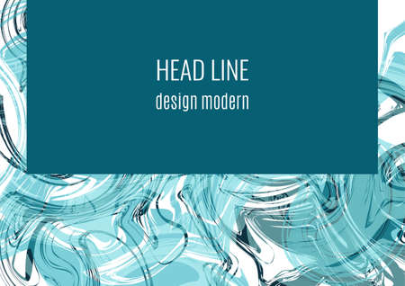 Liquid art texture. Abstract background with swirling paint effect. Painting with liquid acrylic that pours and splashes. Mixed paints for an interior poster. Vector illustrationのイラスト素材