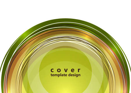 Abstract background bright colorful circles and lines. Modern simple creative design with geometric patterns, dynamic shapes. Vector illustrationのイラスト素材