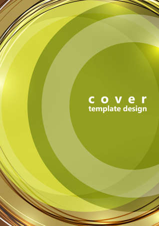 Abstract background bright colorful circles and lines. Modern simple creative design with geometric patterns, dynamic shapes. Vector illustrationのイラスト素材