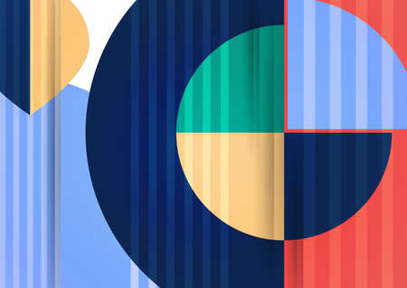 Circle abstract background, geometric round modern design template. Vector illustration