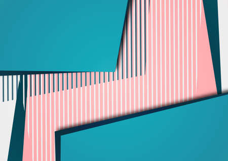 abstract background. Bright geometric colored overlapping polygons and lines. fashion design. vector illustrationのイラスト素材